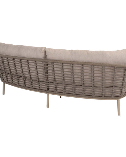Taste 4SO Puglia loungeset 3-zits loungebank + 2x lounge stoel + Demi set van 2 salontafels latte