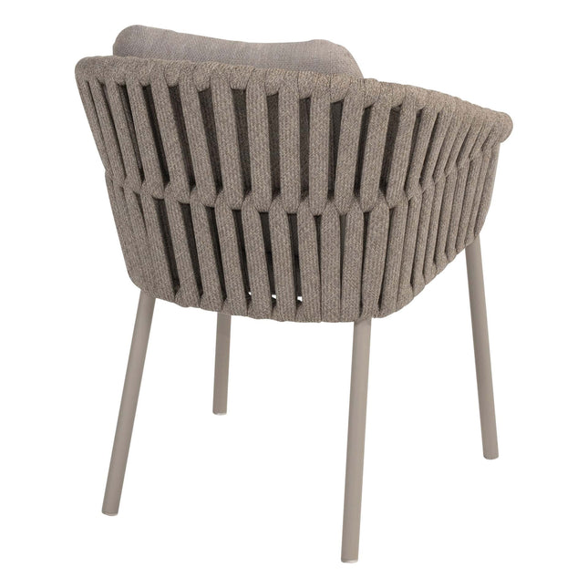 Taste 4SO Owen dining stoel (6 st.) + Donato eettafel Ø 160 cm cloud + lazy susan