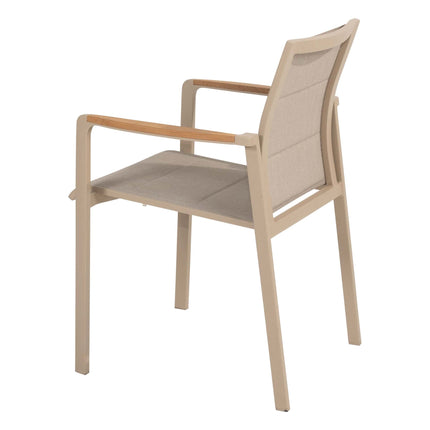 Taste 4SO Cortina dining + Donato tafel met geprint keramiek tafelblad 160 Ø cm latte - Image 3