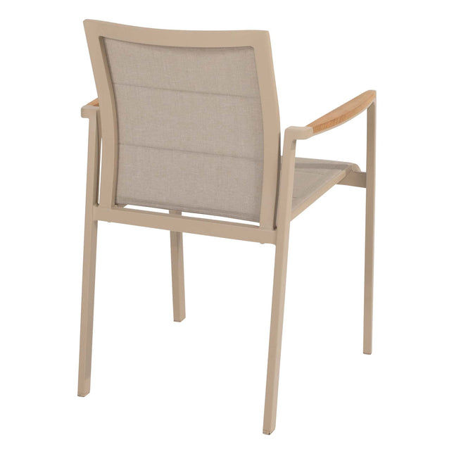 Taste 4SO Cortina dining + Liam eettafel teak 180 x 100 cm