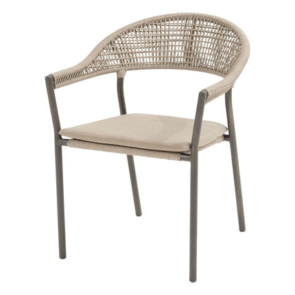 Taste 4SO Sienna dining + Sarah tafel met geprint keramiek tafelblad 120 cm Ø terre - Image 7