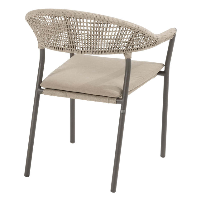 Taste 4SO Sienna dining + Sarah tafel met geprint keramiek tafelblad 120 cm Ø terre - Image 5