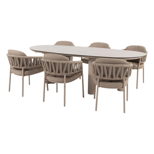 Taste 4SO Calma dining + Denia dining tafel 240 x 110 cm latte - Image 1