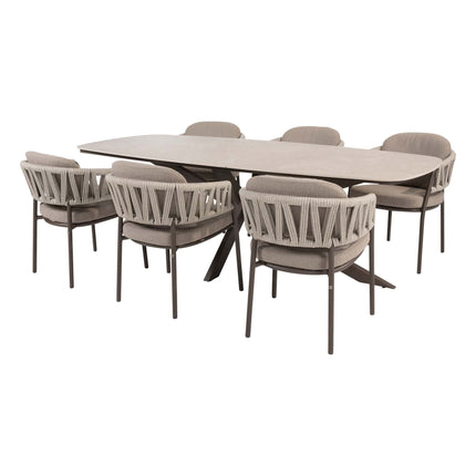 Taste 4SO Calma dining terre + Prado tafel met keramisch blad terre 240 cm - Image 1
