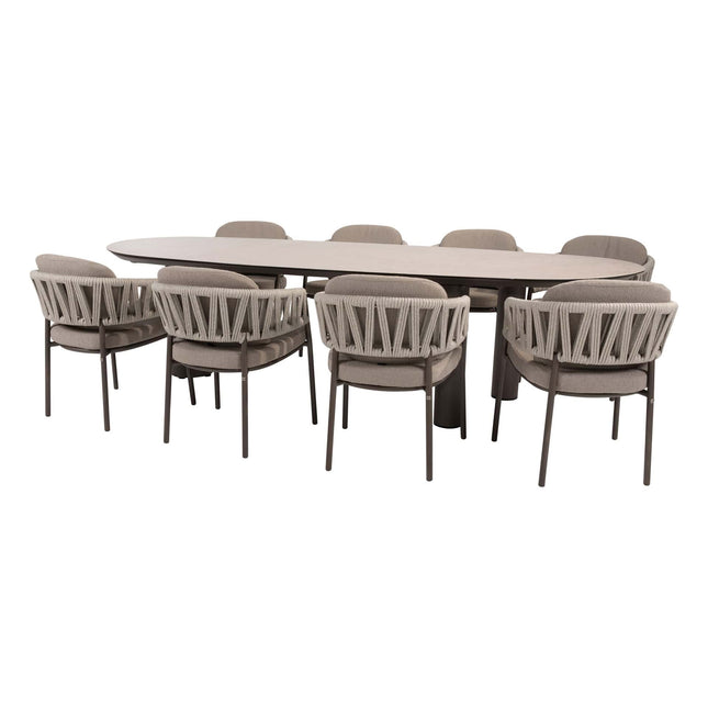 Taste 4SO Calma dining terre + Denia tafel met geprint keramisch blad terre 290 cm - Image 1