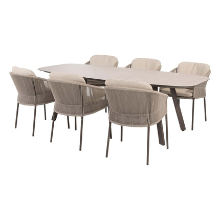 Taste 4SO Florence dining + Manolo tafel terre met geprint keramiek tafelblad 240 cm - Image 1
