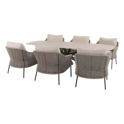 Taste 4SO Florence low dining + Nevada low dining tafel 250 x 110 cm terre - Image 1