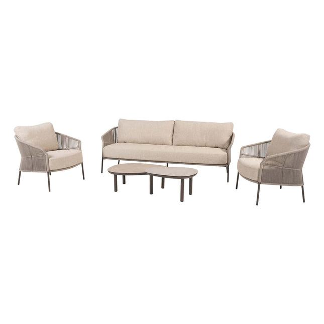 Taste 4SO Florence 3-zits bank + 2x lounge stoel + Monroe set van 2 salontafels - Image 1