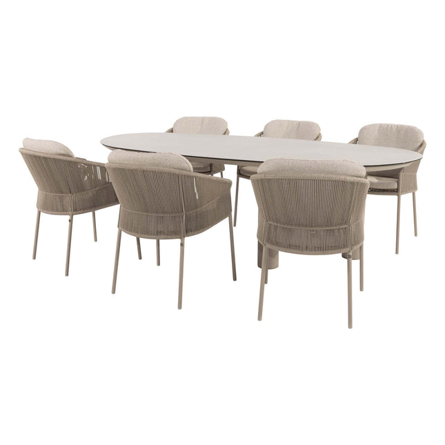 Taste 4SO Florence dining + Denia 240 cm latte - Image 1