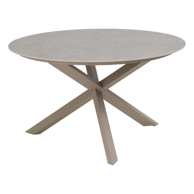 Taste 4SO Piacenza dining + Prado tafel met keramiek tafelblad 130 cm Ø latte - Image 6