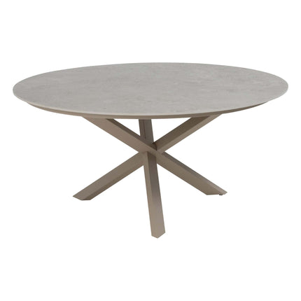 Taste 4SO Piacenza dining + Prado tafel met keramiek tafelblad 160 cm Ø latte - Image 2