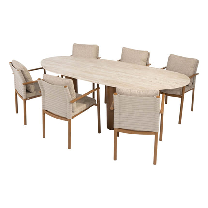 4 Seasons Outdoor Safina dining stoel + Taste 4SO Estate mango shape tafel - Image 2