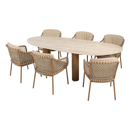 4 Seasons Outdoor Martinique dining set Amber + Taste 4SO Estate mango shape tafel - Image 6