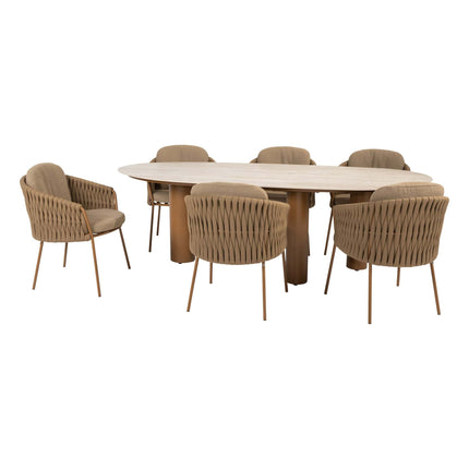 4 Seasons Outdoor Molina dining stoel + Taste 4SO Estate mango shape tafel Amber - Image 6