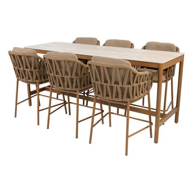 4 Seasons Outdoor Biarritz dining Amber + Taste 4SO Soho tafel met keramisch blad Amber 220 cm - Image 1