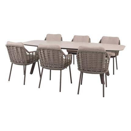 Taste 4SO Puglia dining stoel + Manolo tafel terre met geprint keramiek tafelblad 240 cm - Image 1