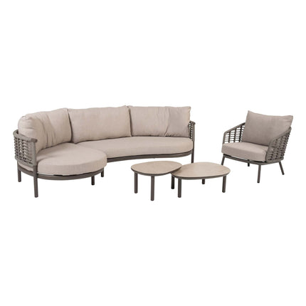 Taste 4SO Puglia modulaire set terre + lounge stoel incl. 2 kussens + Monroe set van 2 salontafels - Image 1