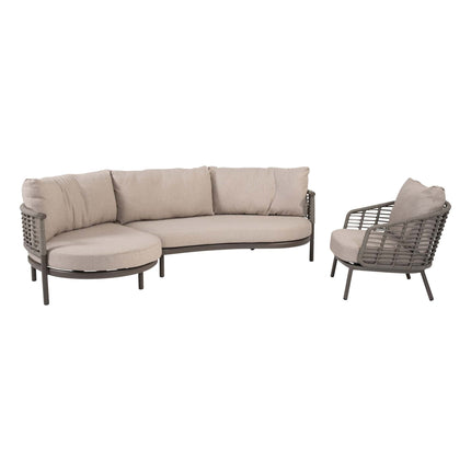 Taste 4SO Puglia modulaire set terre + lounge stoel incl. 2 kussens - Image 1