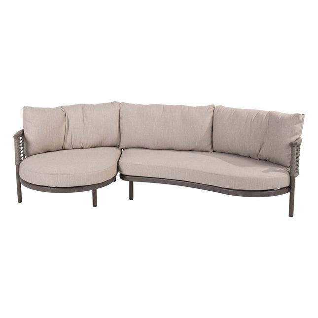 Taste 4SO Puglia modulaire set terre: 2-zits bank, armleuning links + chaise longue, armleuning rechts - Image 2