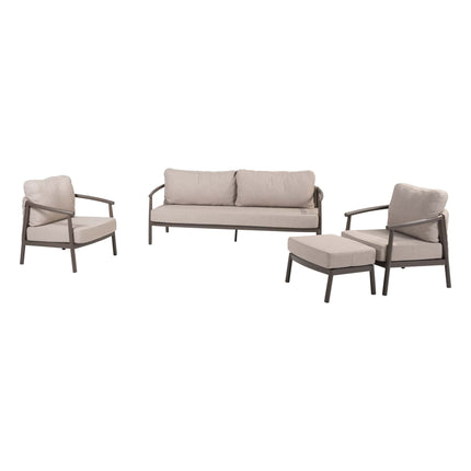 Taste 4SO Barolo loungeset: 3-zits bank + 2x lounge stoel + voetstoel - Image 1