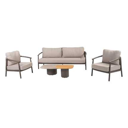 Taste 4SO Barolo loungeset: 3-zits bank + 2x lounge stoel + Demi salontafels - Image 1