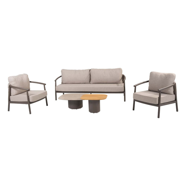Taste 4SO Barolo loungeset: 3-zits bank + 2x lounge stoel + Demi salontafels - Image 1