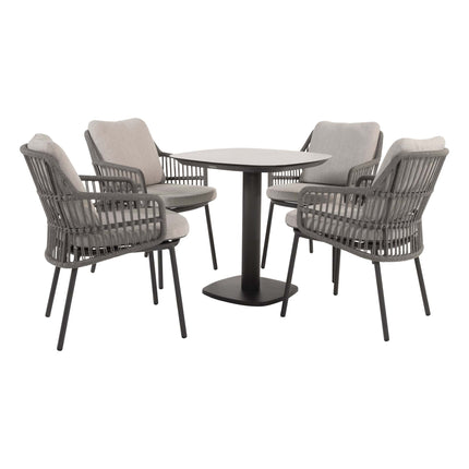 Taste 4SO Alicante dining + Manolo 75×75 cm antraciet - Image 1