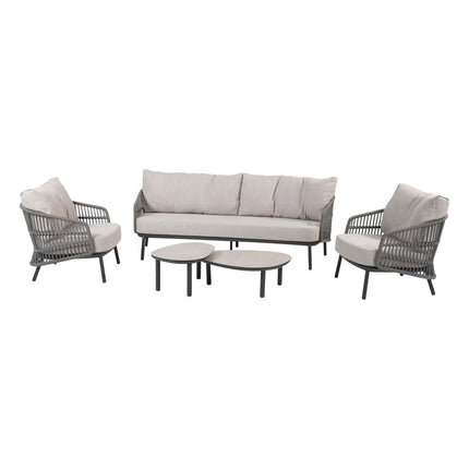Taste 4SO Alicante loungeset: 3-zits bank + 2x lounge stoel + Monroe salontafels - Image 1