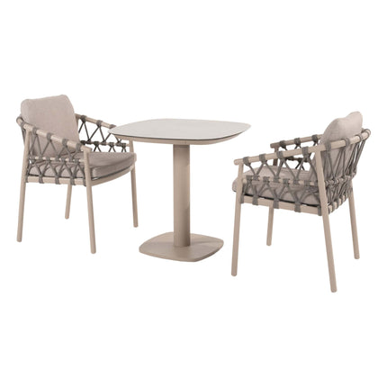 Taste 4SO Piacenza dining + Manolo 75×75 cm latte - Image 1