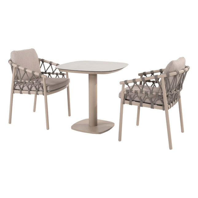 Taste 4SO Piacenza dining + Manolo 75×75 cm latte - Image 1