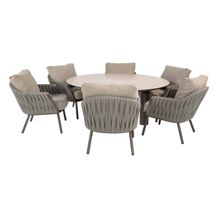 Taste 4SO Cannes low dining + Donato low dining tafel 160 cm Ø terre - Image 1