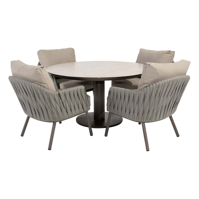 Taste 4SO Cannes low dining + Sarah low dining tafel 130 cm Ø terre - Image 1