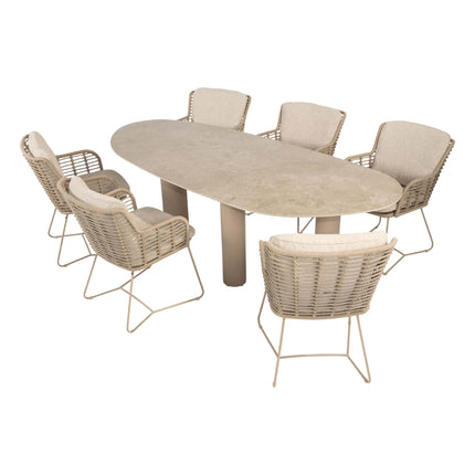 4 Seasons Outdoor Fabrice dining set Latte + Taste 4SO Estate tafel Latte 240 cm - Image 7