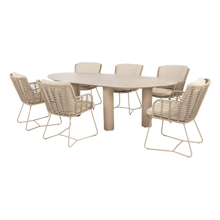 4 Seasons Outdoor Fabrice dining set Latte + Taste 4SO Estate tafel Latte 240 cm - Image 5