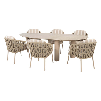 4 Seasons Outdoor Beverly dining + Taste 4SO Estate tafel met keramisch blad Latte 240 cm - Image 6