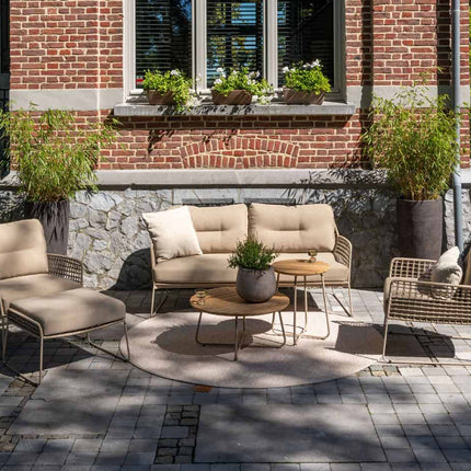 4 Seasons Outdoor Taste 4SO Albano loungeset + Verdi salontafels + gratis voetenbank