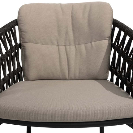 4 Seasons Outdoor Albareto dining stoel + Taste 4SO Prado tafel met keramisch tafelblad barrel antraciet 240 cm