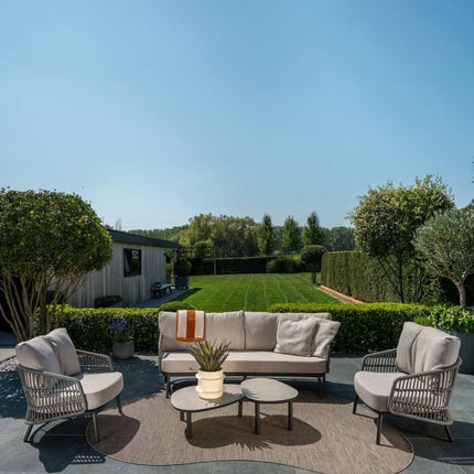 Taste 4SO Alicante loungeset: 3-zits bank + 2x lounge stoel + Monroe salontafels - Image 2