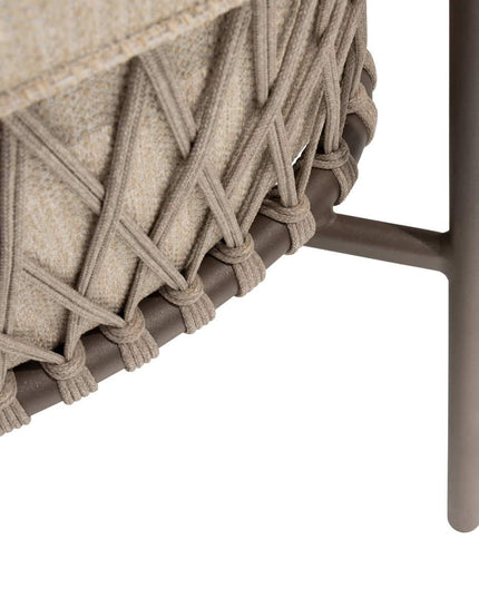 4 Seasons Outdoor Allora dining stoel terre + Taste 4SO Prado tafel met keramisch tafelblad barrel terre 240 cm