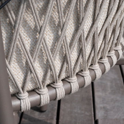 4 Seasons Outdoor Allora dining stoel terre + Taste 4SO Prado tafel met keramisch tafelblad barrel terre 240 cm - Image 8