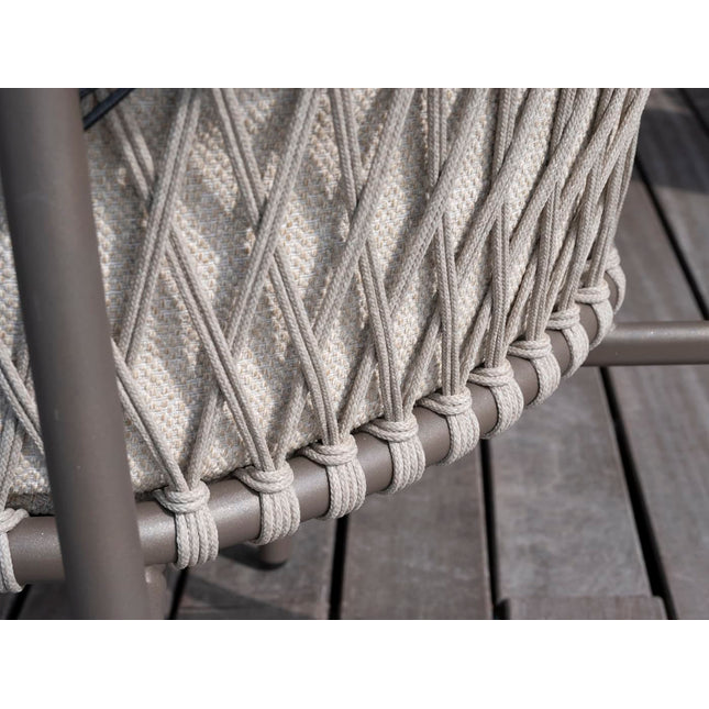 4 Seasons Outdoor Allora dining stoel terre + Taste 4SO Prado tafel met keramisch tafelblad barrel terre 240 cm