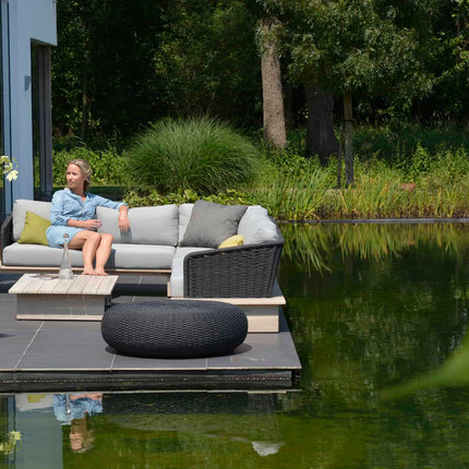 4 Seasons Outdoor Macaron salontafel 95 cm Ø grijs