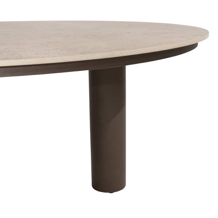4 Seasons Outdoor Allora dining stoel terre + Arizona tafel keramisch blad 160 Ø cm