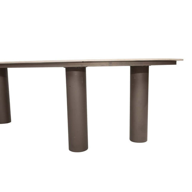 4 Seasons Outdoor Allora dining stoel terre + Arizona tafel keramisch blad kiezel-vorm 240 cm - Image 14
