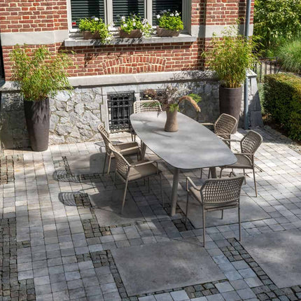 Taste 4SO Barista dining latte + Manolo tafel latte met geprint keramiek tafelblad 240 cm
