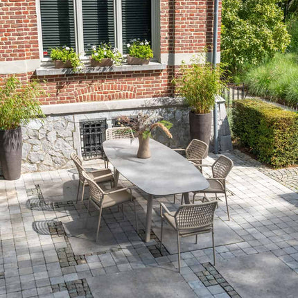 Taste 4SO Barista dining latte + Manolo tafel latte met geprint keramiek tafelblad 240 cm
