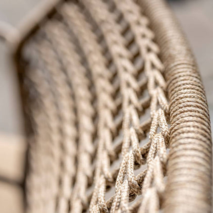 Taste 4SO Barista dining stoel latte + Donato tafel keramiek latte 160 Ø cm + Lazy susan