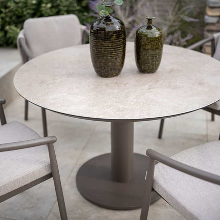 Taste 4SO Puglia dining stoel + Sarah tafel terre met geprint keramiek tafelblad 120 cm - Image 5