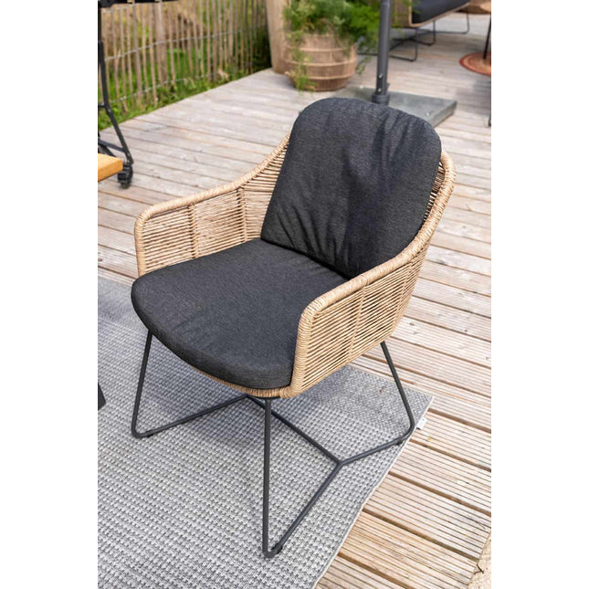 Taste 4SO Belmond dining naturel (2 st.) + Fiesta bistrotafel Ø 90 cm