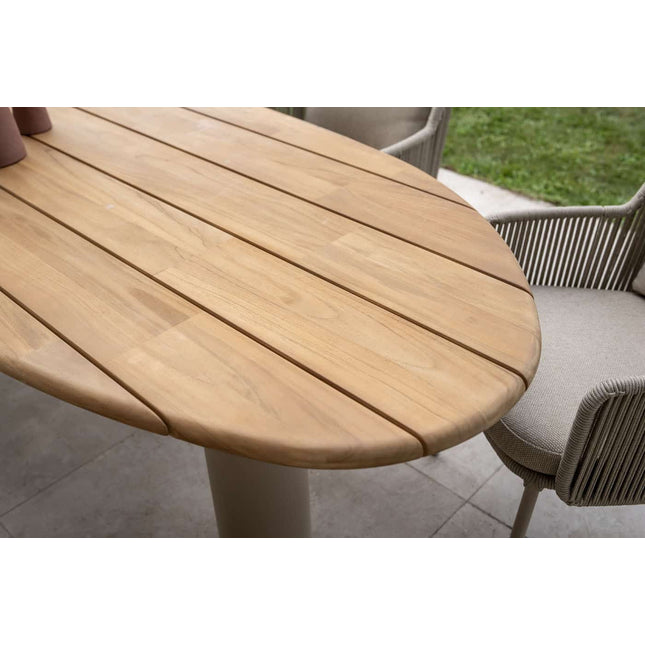 Taste 4SO Florence dining + Estate tafel met teak tafelblad latte 240×105 cm - Image 7